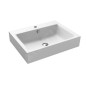 Kaldewei Puro - Lavabo pour plan de travail, 600x460 mm, avec trop-plein, avec trou pour robinet, Perl-Effekt, blanc Kaldewei Puro - Lavabo pour plan de travail, 600x460 mm, avec trop-plein, avec trou pour robinet, Perl-Effekt, blanc