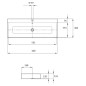 Kaldewei Puro - Lavabo pour plan de travail, 600x460 mm, avec trop-plein, avec trou pour robinet, Perl-Effekt, blanc Kaldewei Puro - Lavabo pour plan de travail, 600x460 mm, avec trop-plein, avec trou pour robinet, Perl-Effekt, blanc