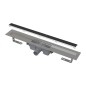 Alcadrain Douchegoten - Caniveau de douche Marble 1050 mm, avec grille pour insertion de carreaux, inox APZ15-1050