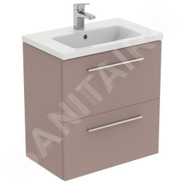 Ideal Standard i.Life S - Meuble-lavabo 610x385x180 mm, avec trop-plein, trou pour robinetterie, blanc T459001