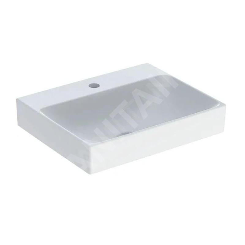 Geberit ONE - Lavabo 500x400x140 mm, sans trop-plein, avec trou pour robinetterie, KeraTect, blanc 505.020.01.6 Geberit ONE - Lavabo 500x400x140 mm, sans trop-plein, avec trou pour robinetterie, KeraTect, blanc 505.020.01.6