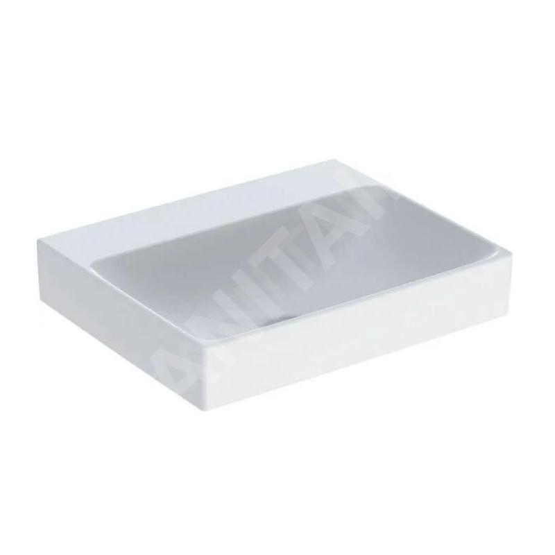 Geberit ONE - Lavabo à poser 500x400x140 mm, sans trop-plein, sans trou pour robinetterie, KeraTect, blanc 505.031.01.6 Geberit ONE - Lavabo à poser 500x400x140 mm, sans trop-plein, sans trou pour robinetterie, KeraTect, blanc 505.031.01.6