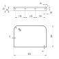Ravak Yard - Console pour lavabo pour lavabo Yard 800, inox X01788 Ravak Yard - Console pour lavabo pour lavabo Yard 800, inox X01788