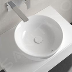 Villeroy & Boch Architectura - Vasque à poser, diamètre 450 mm, avec trop-plein, CeramicPlus, blanc alpin 5A2545R1