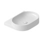 Ravak Yard - Lavabo 605x500 mm, sans trop-plein, sans trou pour robinet, blanc XJX01060000