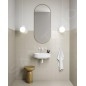 Ravak Yard - Lavabo 605x500 mm, sans trop-plein, sans trou pour robinet, blanc XJX01060000