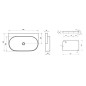 Ravak Yard - Lavabo 805x500 mm, sans trop-plein, sans trou pour robinet, blanc XJX01080000 Ravak Yard - Lavabo 805x500 mm, sans trop-plein, sans trou pour robinet, blanc XJX01080000