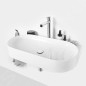 Ravak Yard - Lavabo 805x500 mm, sans trop-plein, sans trou pour robinet, blanc XJX01080000 Ravak Yard - Lavabo 805x500 mm, sans trop-plein, sans trou pour robinet, blanc XJX01080000