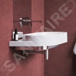 Ravak Yard - Lavabo 805x500 mm, sans trop-plein, sans trou pour robinet, blanc XJX01080000