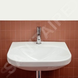 Laufen Lua - Lavabo 46x55 cm, sans trop-plein, trou pour robinet, blanc H8110810001561
