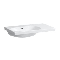 Laufen Lua - Lavabo de meuble 75x46 cm, avec trop-plein, sans trou de robinet, blanc H8170860001091