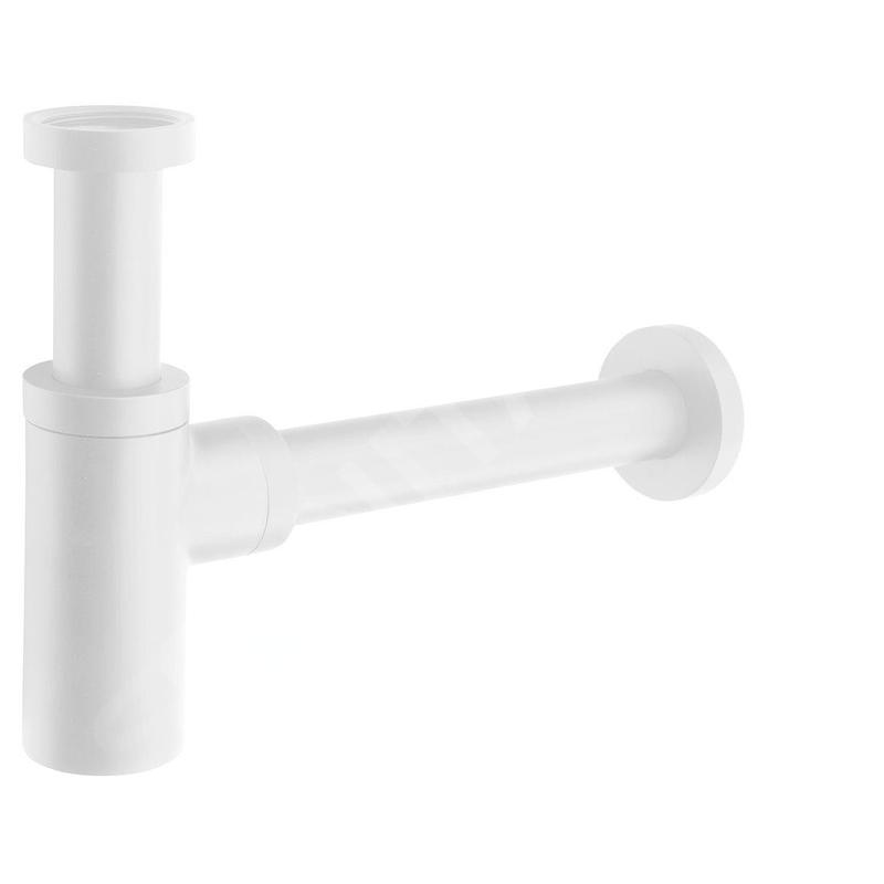 Sapho Accessoires - Siphon 1 1/4, bonde 32 mm, rond, blanc mat SI514 Sapho Accessoires - Siphon 1 1/4, bonde 32 mm, rond, blanc mat SI514