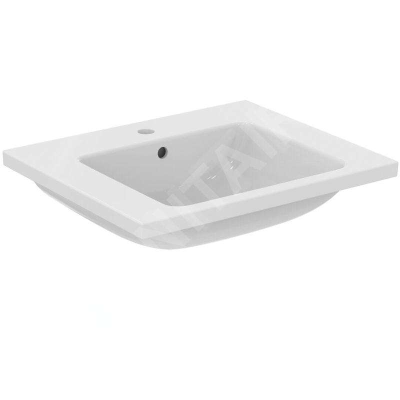 Ideal Standard i.Life B - Lavabo pour meuble 61x51 cm, avec trop-plein, trou pour robinetterie, blanc T460501 Ideal Standard i.Life B - Lavabo pour meuble 61x51 cm, avec trop-plein, trou pour robinetterie, blanc T460501