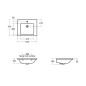 Ideal Standard i.Life B - Lavabo pour meuble 61x51 cm, avec trop-plein, trou pour robinetterie, blanc T460501 Ideal Standard i.Life B - Lavabo pour meuble 61x51 cm, avec trop-plein, trou pour robinetterie, blanc T460501