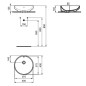 Ideal Standard i.Life B - Lavabo à poser, 40 cm, avec trop-plein, blanc T509101 Ideal Standard i.Life B - Lavabo à poser, 40 cm, avec trop-plein, blanc T509101