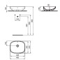 Ideal Standard i.Life B - Lavabo à poser, 45x37 cm, avec trop-plein, blanc T509201 Ideal Standard i.Life B - Lavabo à poser, 45x37 cm, avec trop-plein, blanc T509201
