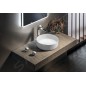 Sapho Isvea - Vasque à poser, diamètre 36 cm, sans trop-plein, blanc mat 10NF65036-2L