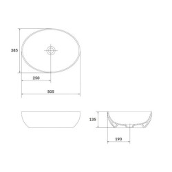 kielle Idolio - Lavabo à poser, 50x38 mm, gris 30624502