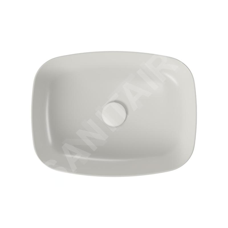 kielle Idolio - Lavabo à poser, 50x38 mm, gris 30624512 kielle Idolio - Lavabo à poser, 50x38 mm, gris 30624512