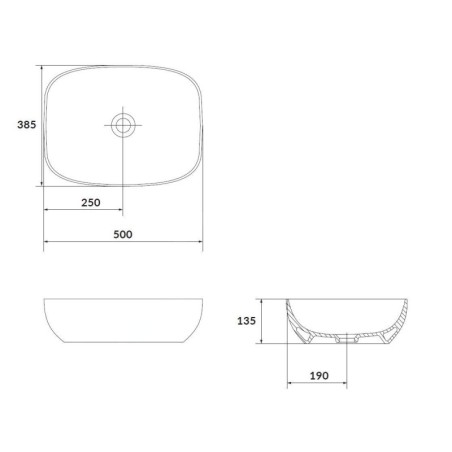 kielle Idolio - Lavabo à poser, 50x38 mm, gris 30624512