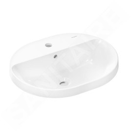 Hansgrohe Xuniva U - Lavabo 55x45 cm, avec trop-plein, trou pour robinetterie, blanc 60161450