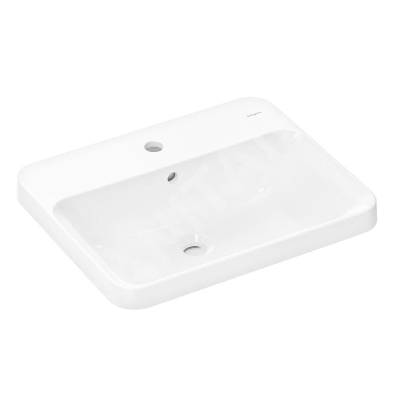 Hansgrohe Xuniva Q - Lavabo 55x45 cm, avec trop-plein, trou pour robinetterie, blanc 60162450 Hansgrohe Xuniva Q - Lavabo 55x45 cm, avec trop-plein, trou pour robinetterie, blanc 60162450