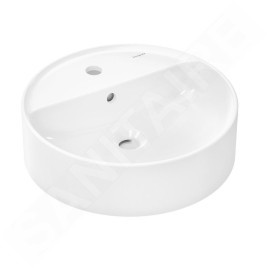 Hansgrohe Xuniva S - Vasque à poser, diamètre 45 cm, avec trop-plein, trou pour robinet, blanc 60169450