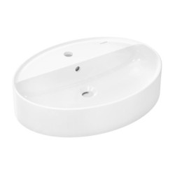 Hansgrohe Xuniva D - Lavabo à poser, 60x45 cm, avec trop-plein, trou pour robinetterie, blanc 60170450
