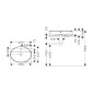 Hansgrohe Xuniva D - Lavabo à poser, 60x45 cm, avec trop-plein, trou pour robinetterie, blanc 60170450 Hansgrohe Xuniva D - Lavabo à poser, 60x45 cm, avec trop-plein, trou pour robinetterie, blanc 60170450