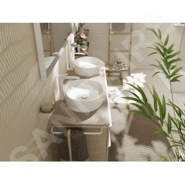 Hansgrohe Xuniva S - Vasque à poser, diamètre 40 cm, sans trop-plein, SmartClean, blanc 61071450