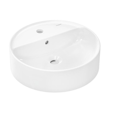 Hansgrohe Xuniva S - Vasque à poser, diamètre 45 cm, avec trop-plein, trou pour robinet, SmartClean, blanc 61076450