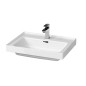 Cersanit Crea - Lavabo 60x45 cm, avec trop-plein, trou pour robinetterie, blanc K114-006