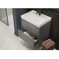 Cersanit Crea - Lavabo 60x45 cm, avec trop-plein, trou pour robinetterie, blanc K114-006