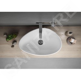 Cersanit Moduo - Vasque à poser, 57x37 cm, sans trop-plein, blanc K116-052
