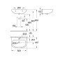 Grohe Bau Ceramic - Lavabo 609x442 mm, avec un trou pour mitigeur, blanc alpin 39421000 Grohe Bau Ceramic - Lavabo 609x442 mm, avec un trou pour mitigeur, blanc alpin 39421000