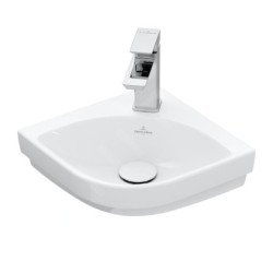 Villeroy & Boch Subway 3.0 - Lavabo d'angle 320x320 mm, sans trop-plein, trou pour robinet, blanc alpin 43714601