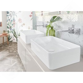 Villeroy & Boch Collaro - Vasque, 560x360 mm, CeramicPlus, blanc alpin 4A2056R1