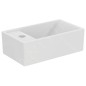 Ideal Standard Tempo - Lave-mains 370x210 mm, sans trop-plein, 1 trou de robinetterie à gauche, blanc E211301