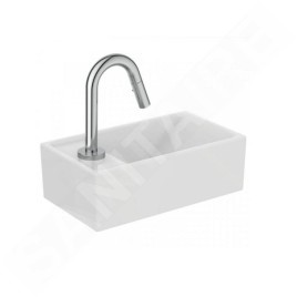 Ideal Standard Tempo - Lave-mains 370x210 mm, sans trop-plein, 1 trou de robinetterie à gauche, blanc E211301