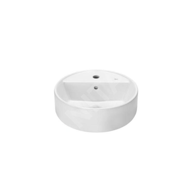 Roca The Gap - Vasque, diamètre 400 mm, avec trop-plein, trou pour robinetterie, blanc A3270MK000 Roca The Gap - Vasque, diamètre 400 mm, avec trop-plein, trou pour robinetterie, blanc A3270MK000