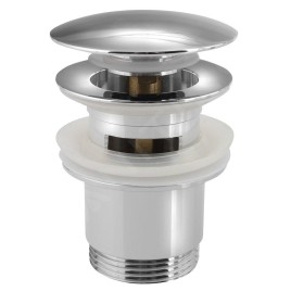 Sapho Garnitures de vidage - Bonde refermable pour lavabo, ClickClack, garniture de vidage grande, chrome CV1007