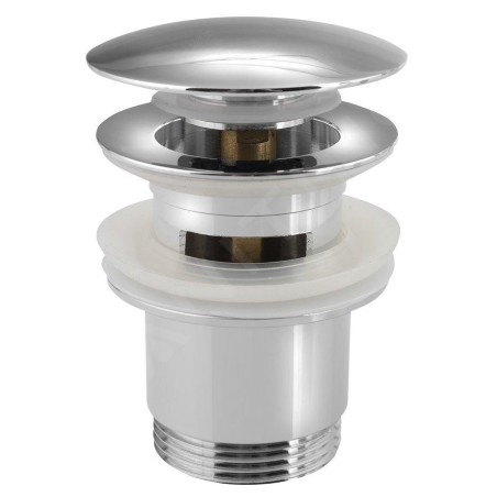 Sapho Garnitures de vidage - Bonde refermable pour lavabo, ClickClack, garniture de vidage grande, chrome CV1007