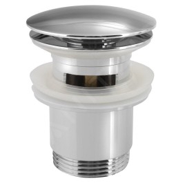 Sapho Garnitures de vidage - Bonde refermable pour lavabo, ClickClack, garniture de vidage grande, chrome CV1007