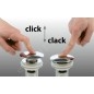 Sapho Garnitures de vidage - Bonde refermable pour lavabo, ClickClack, garniture de vidage grande, chrome CV1007 Sapho Garnitures de vidage - Bonde refermable pour lavabo, ClickClack, garniture de vidage grande, chrome CV1007