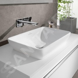 Villeroy & Boch Venticello - Vasque, 550x360 mm, avec trop-plein, sans trou de robinetterie, blanc alpin 41135501