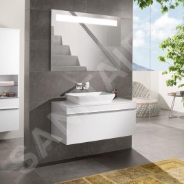 Villeroy & Boch Venticello - Vasque, 550x360 mm, avec trop-plein, sans trou de robinetterie, blanc alpin 41135501