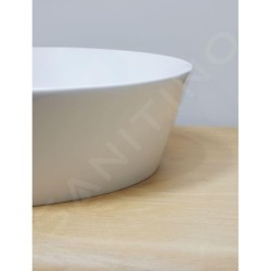 Duravit Cape Cod - Vasque sans trop-plein, diamètre 480 mm, avec îlot de robinetterie, blanc 2328480000
