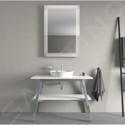 Duravit Cape Cod - Vasque sans trop-plein, diamètre 480 mm, avec îlot de robinetterie, blanc 2328480000