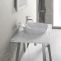 Duravit Cape Cod - Vasque sans trop-plein, diamètre 480 mm, avec îlot de robinetterie, blanc 2328480000 Duravit Cape Cod - Vasque sans trop-plein, diamètre 480 mm, avec îlot de robinetterie, blanc 2328480000