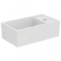 Ideal Standard Tempo - Lave-mains 370x210 mm, sans trop-plein, 1 trou de robinetterie à droite, blanc E211201